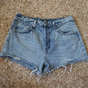 Wild Fable Blue Jean Shorts Distressed Cut-Off Style